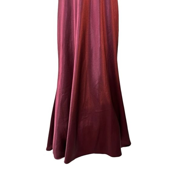 Jenny Yoo Lena One Shoulder Maxi Dress Hibiscus Size 16 - Picture 10 of 16